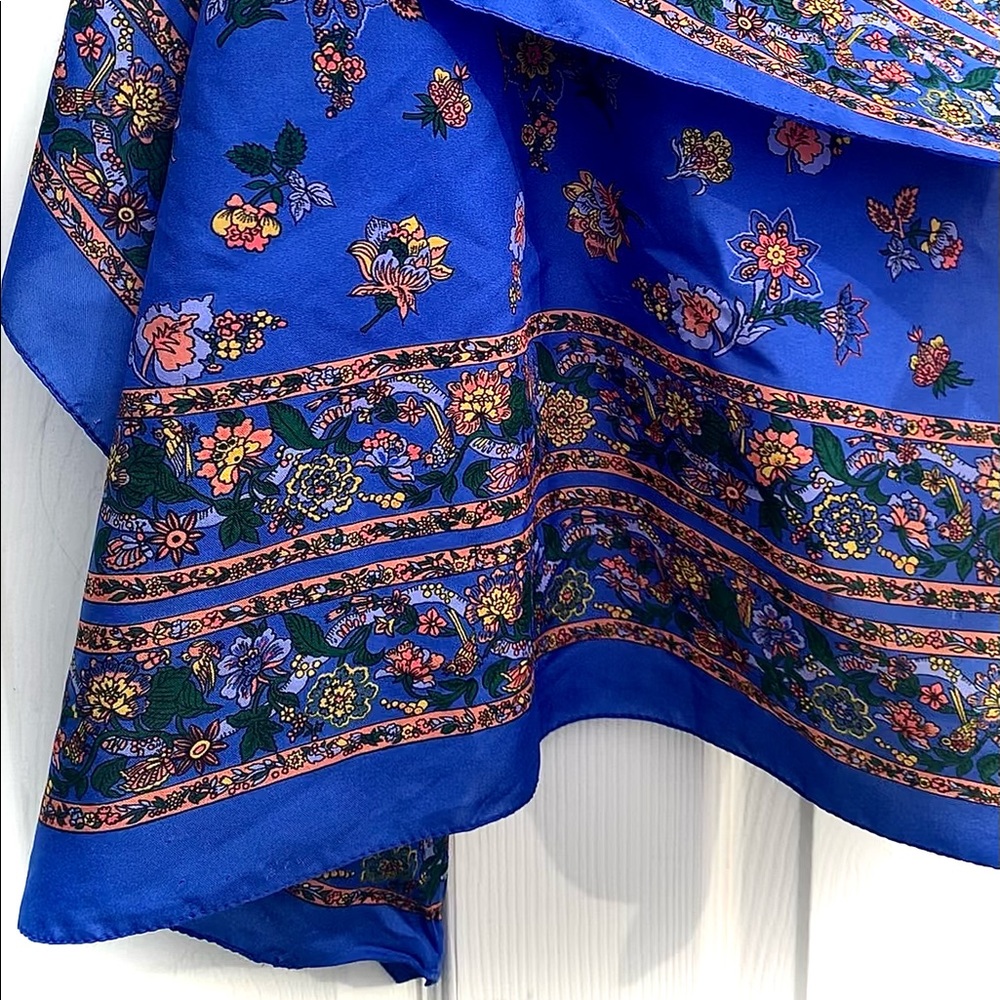 Vintage square silk scarf